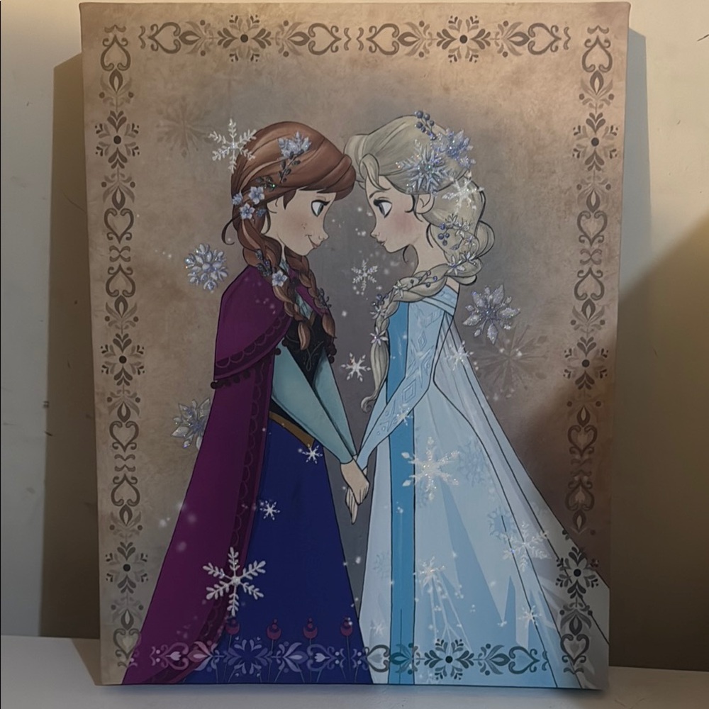 Artissimo Disney Princess Canvas Frozen Art with Anna and Elsa